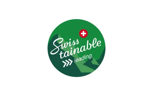 Logo Swisstainable livello leading Splash e Spa Tamaro